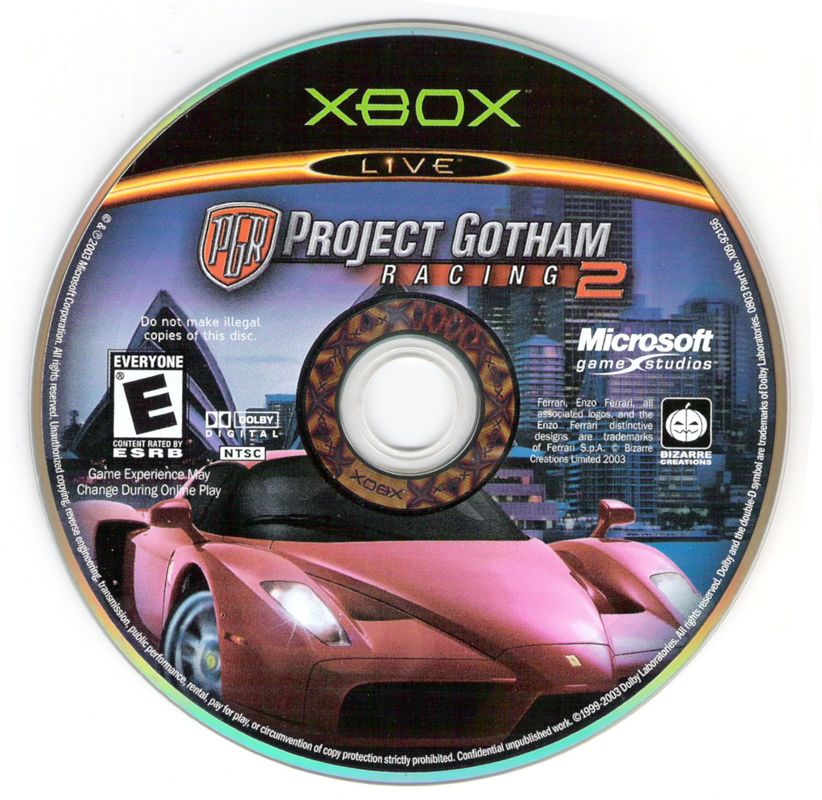 Media for Project Gotham Racing 2 (Xbox)