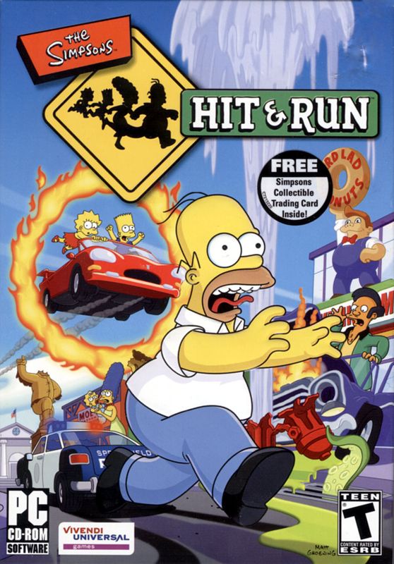 Front Cover for The Simpsons: Hit & Run (Windows)