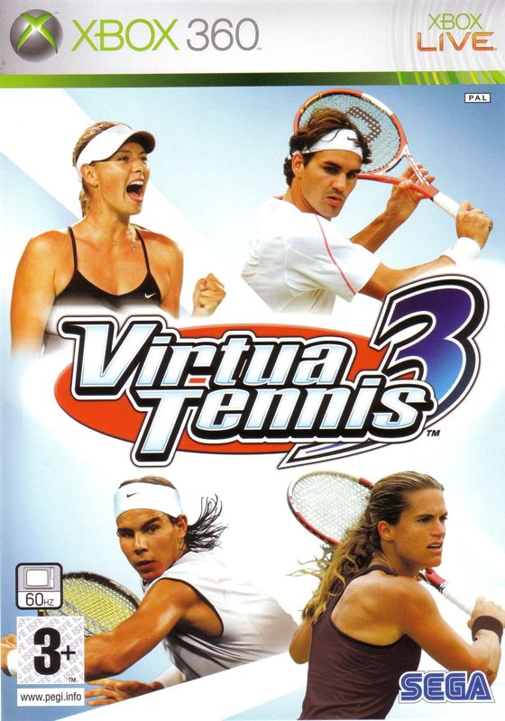 Front Cover for Virtua Tennis 3 (Xbox 360)