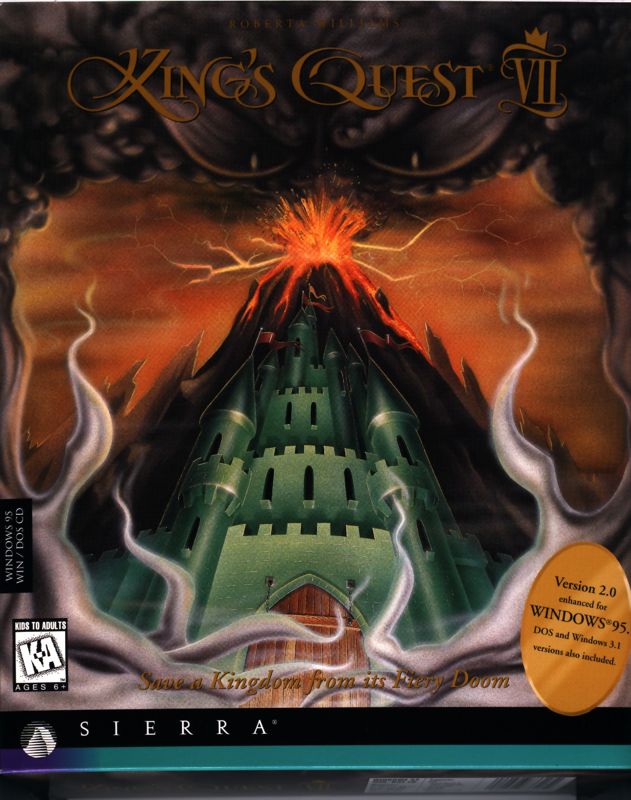 Front Cover for Roberta Williams' King's Quest VII: The Princeless Bride (DOS and Windows and Windows 3.x) (version 2.0)