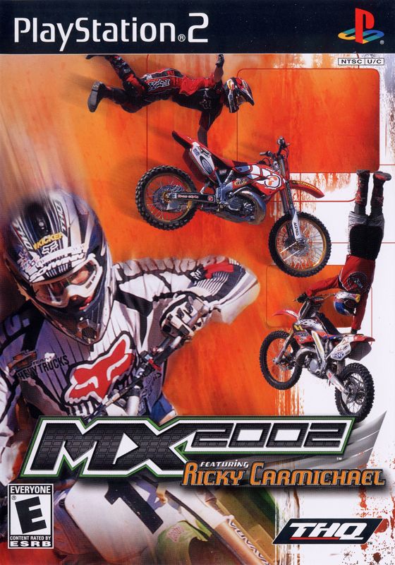 Front Cover for MX 2002 featuring Ricky Carmichael (PlayStation 2)