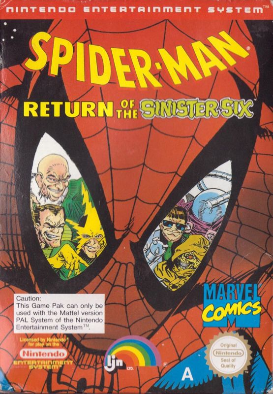 Front Cover for Spider-Man: Return of the Sinister Six (NES)