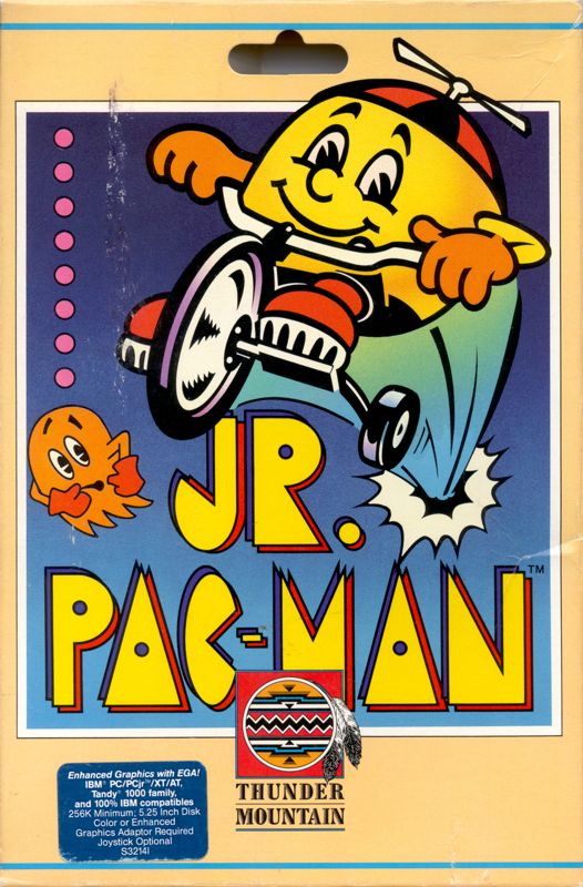 Front Cover for Jr. Pac-Man (DOS)