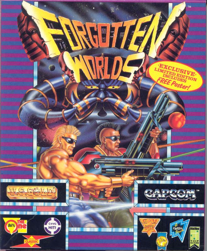 Front Cover for Forgotten Worlds (Amiga)