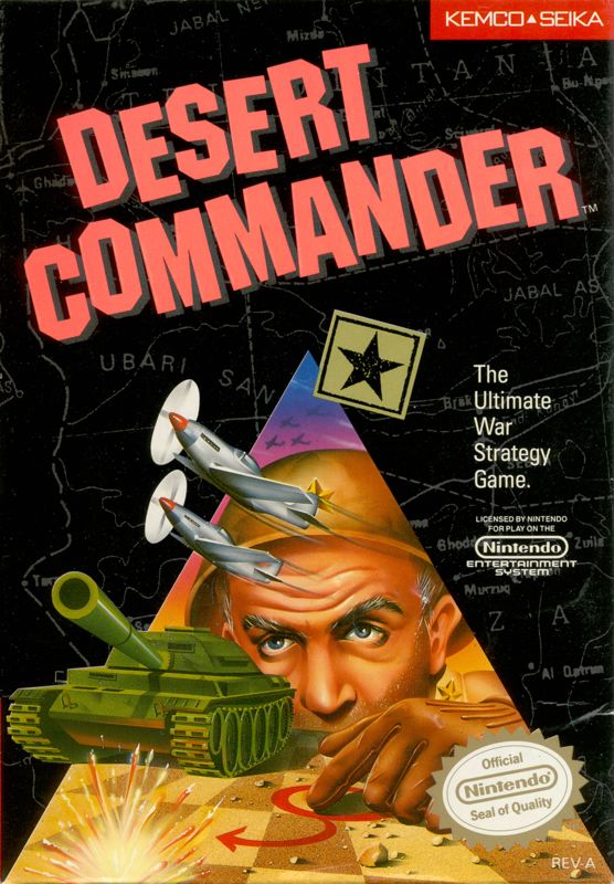 Front Cover for Desert Commander (NES)