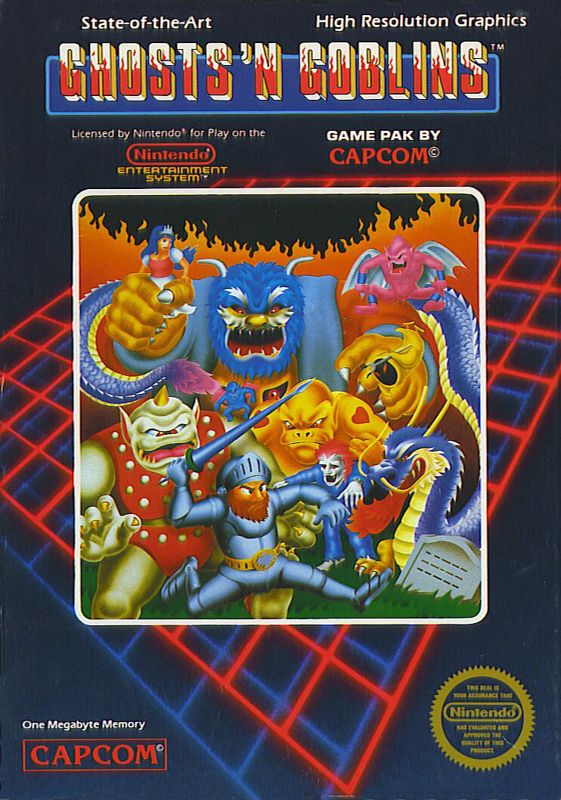 Front Cover for Ghosts 'N Goblins (NES)
