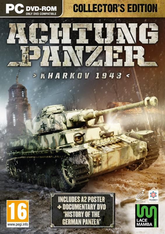 Front Cover for Achtung Panzer: Kharkov 1943 (Collector's Edition) (Windows) (Lace Mamba Global release)