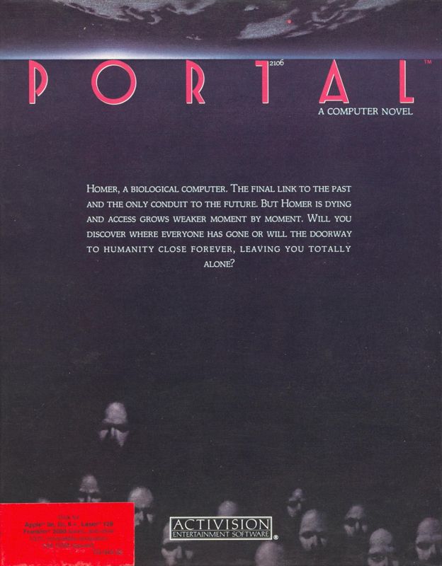 Front Cover for Portal (Apple II)