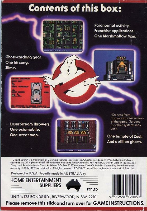 Ghostbusters cover or packaging material - MobyGames