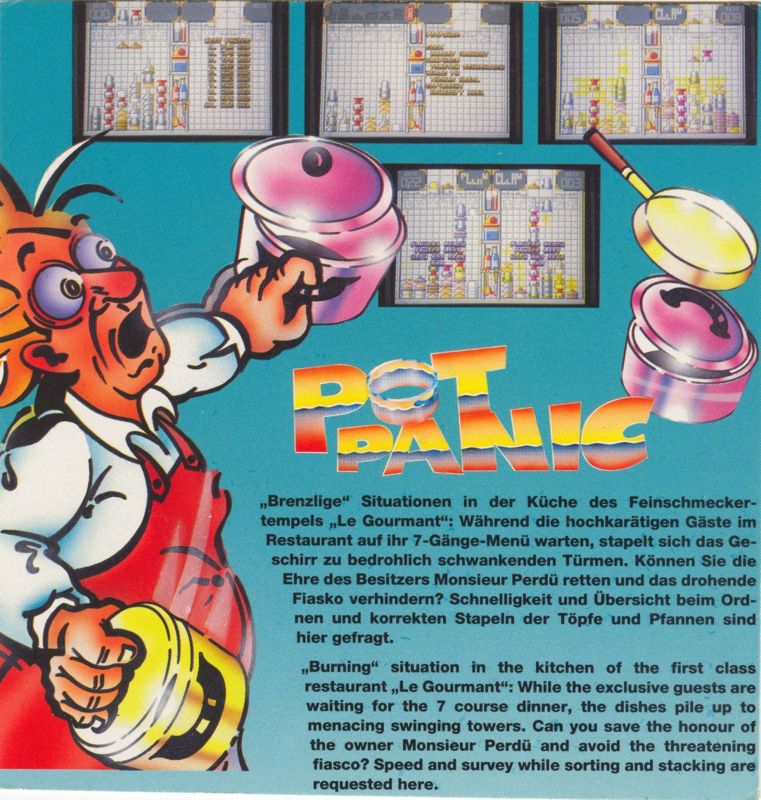 Back Cover for Pot Panic (Commodore 64)