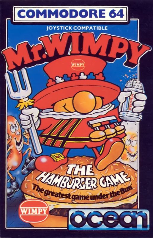 Front Cover for Mr. Wimpy: The Hamburger Game (Commodore 64)