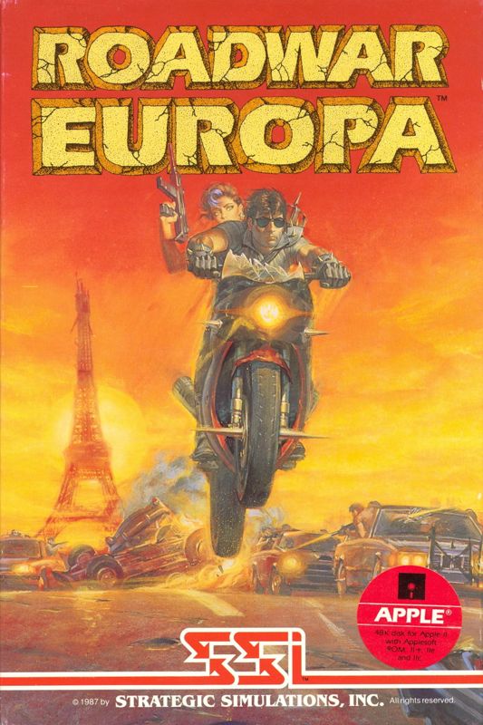 Front Cover for Roadwar Europa (Apple II)