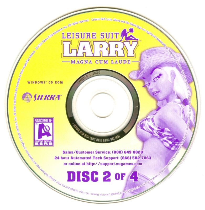 Media for Leisure Suit Larry: Magna Cum Laude (Uncut and Uncensored!) (Windows): Disc 2