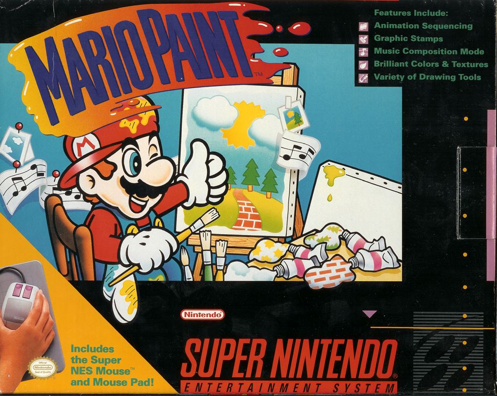 Front Cover for Mario Paint (SNES)