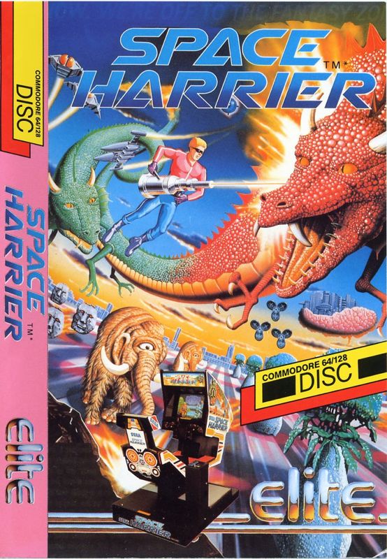 Front Cover for Space Harrier (Commodore 64) (Plastic Folder)