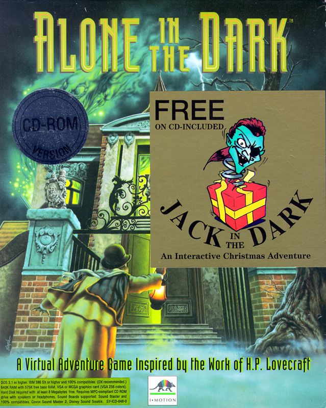 Front Cover for Alone in the Dark (DOS) (CD-ROM Version)