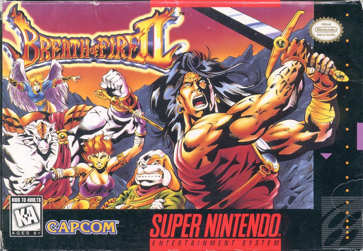 Front Cover for Breath of Fire II (SNES)