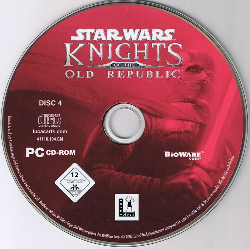 Media for Star Wars: Knights of the Old Republic (Windows): Disc 4