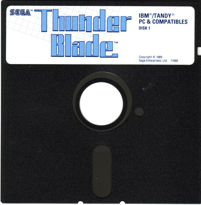 Media for ThunderBlade (DOS): Disk 1/2