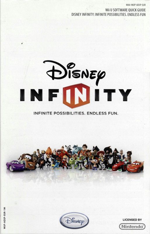 Manual for Disney Infinity (Wii U): Folded page 1