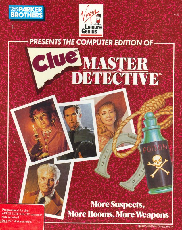 Front Cover for Clue: Master Detective (Apple II)