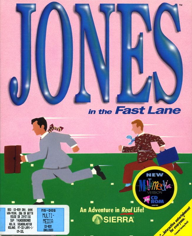 Front Cover for Jones in the Fast Lane: CD-ROM (DOS)