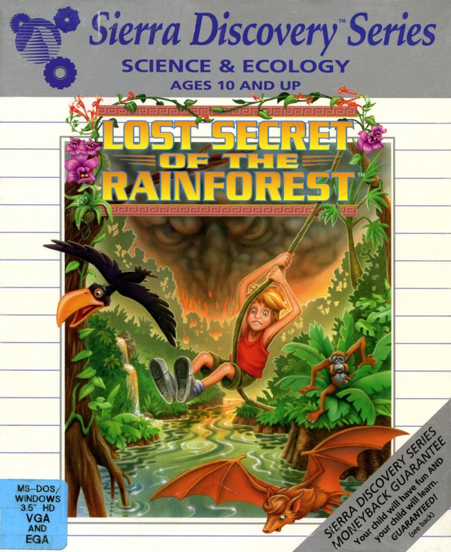 Front Cover for Lost Secret of the Rainforest (DOS and Windows 3.x) (3.5" Disk release)