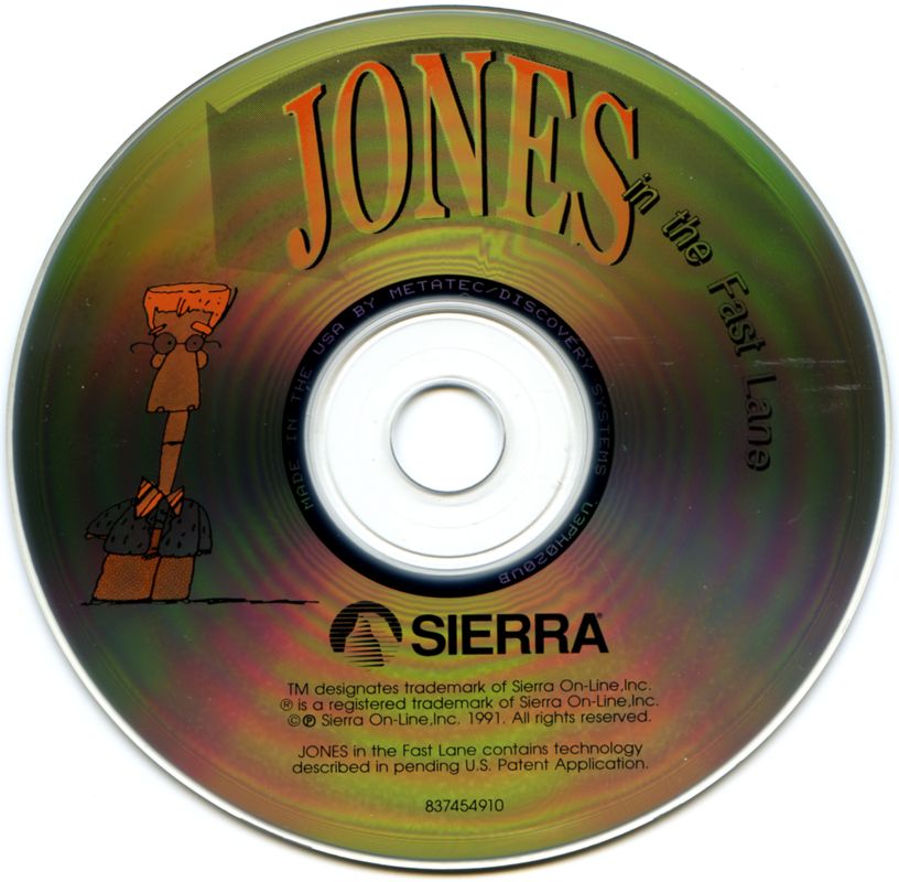 Media for Jones in the Fast Lane: CD-ROM (DOS)