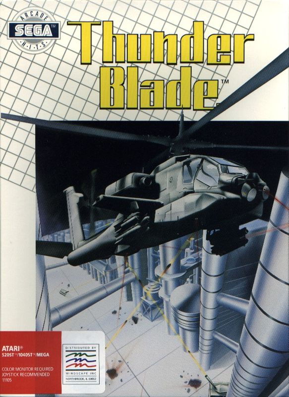 Front Cover for ThunderBlade (Atari ST)