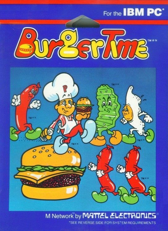 Front Cover for BurgerTime (PC Booter)