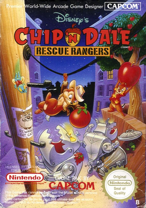 Front Cover for Disney's Chip 'n Dale: Rescue Rangers (NES)