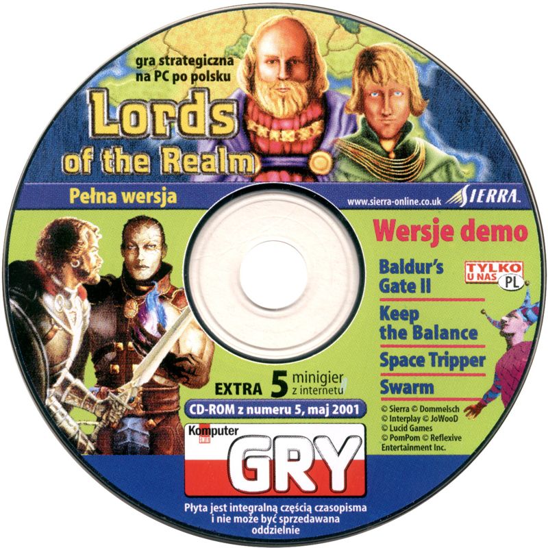 Media for Lords of the Realm (DOS) (Komputer Świat GRY # 5/2001 covermount)