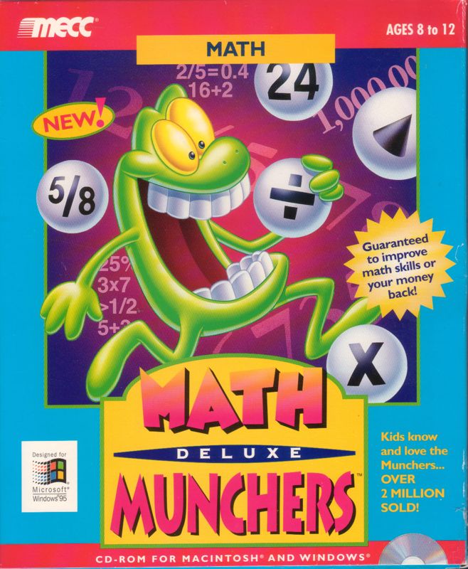 Front Cover for Math Munchers Deluxe (Macintosh and Windows and Windows 3.x)