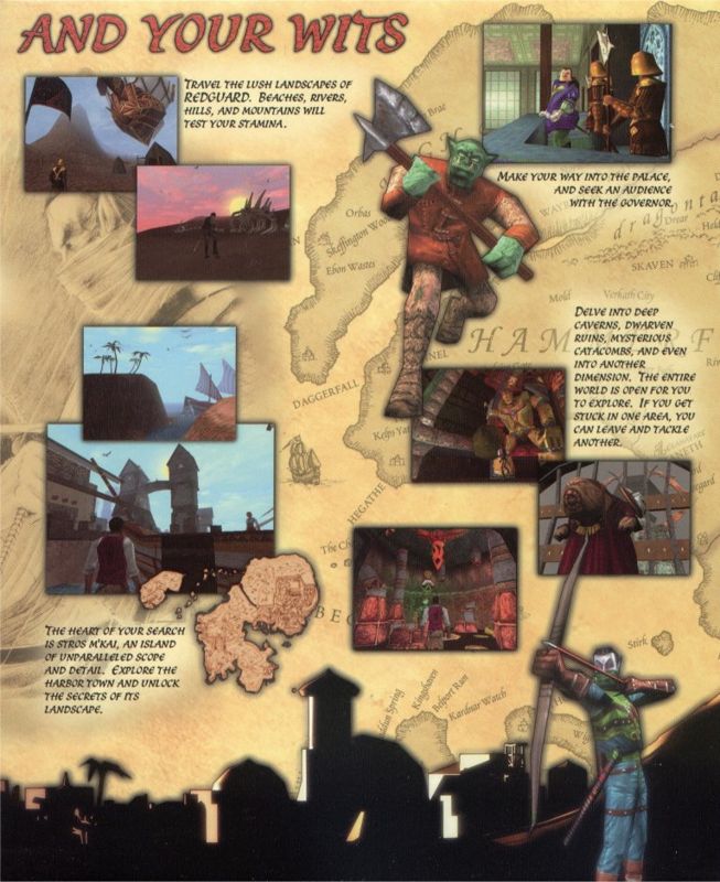Inside Cover for The Elder Scrolls Adventures: Redguard (Windows): Right Flap