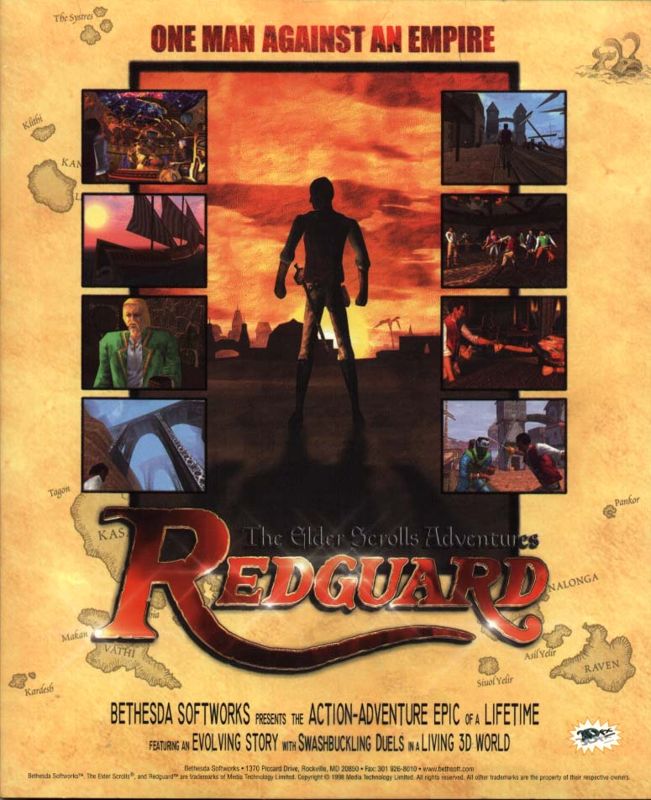 Back Cover for The Elder Scrolls Adventures: Redguard (Windows)
