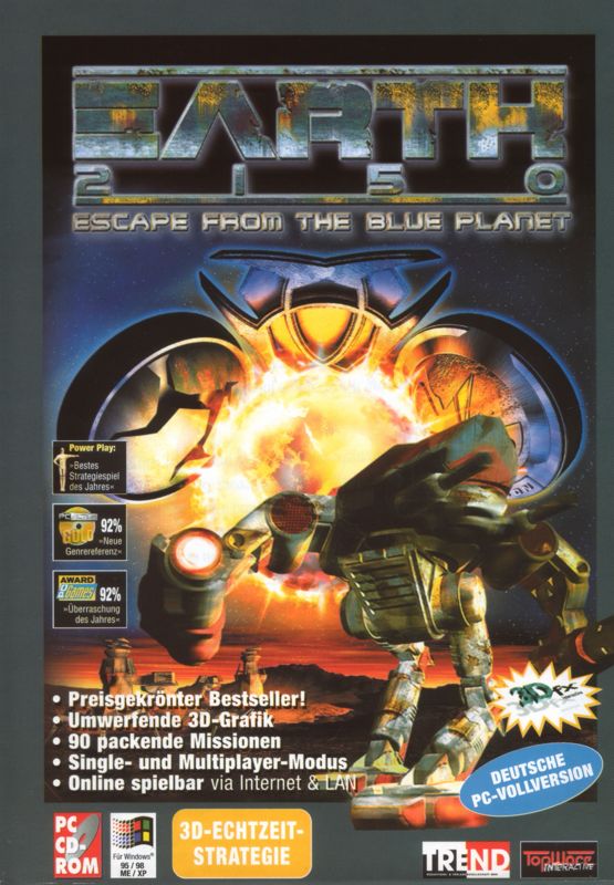 Front Cover for Earth 2150 (Windows) (Budget release)