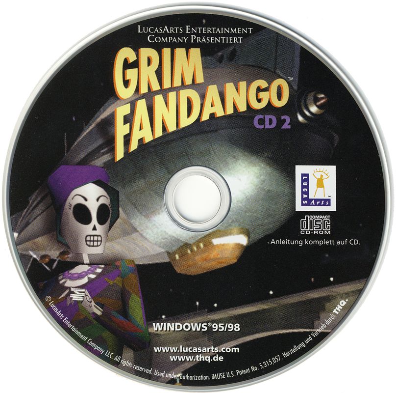Media for Grim Fandango (Windows): Disc 2