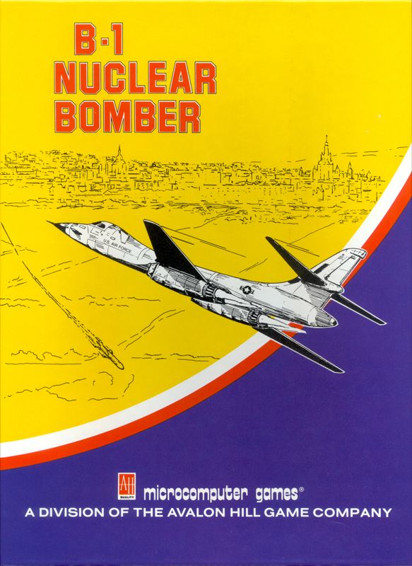 Front Cover for B-1 Nuclear Bomber (Apple II and Commodore PET/CBM and TRS-80)