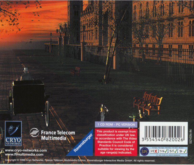 Back Cover for Scotland Yard (Windows)