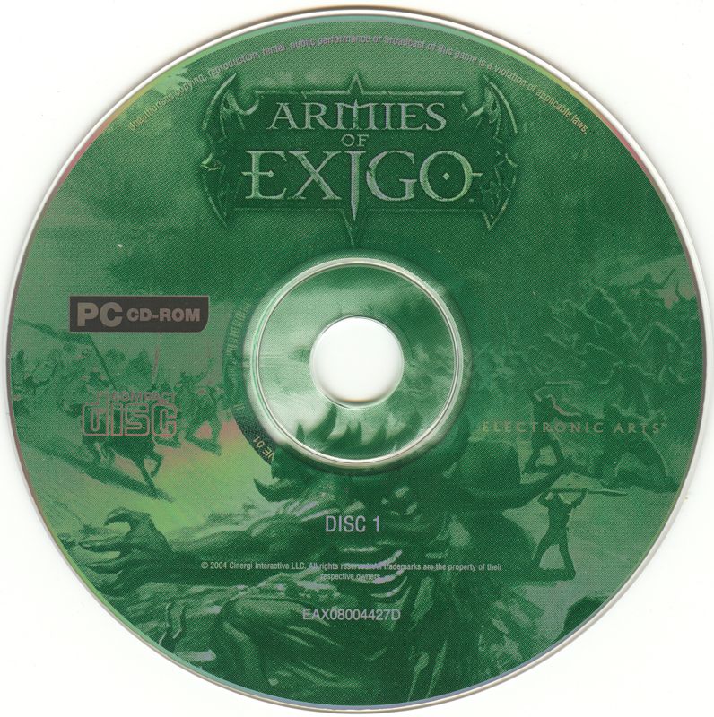 Media for Armies of Exigo (Windows): Disc 1/2