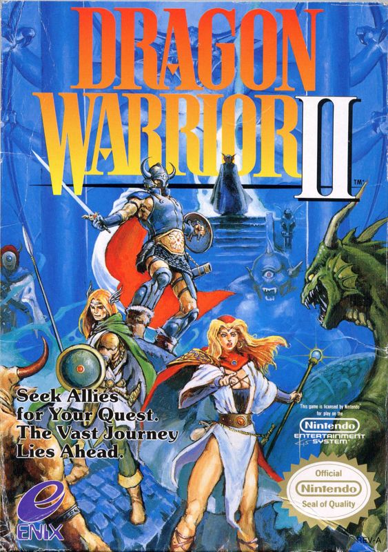 Front Cover for Dragon Warrior II (NES)