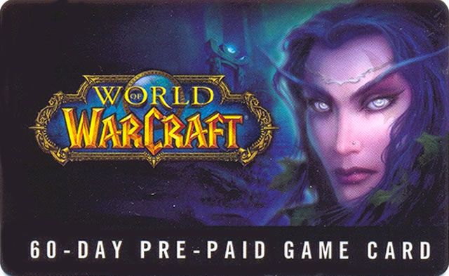 Other for World of WarCraft (Macintosh and Windows) (Pre-paid Game Card): Game Card - Front