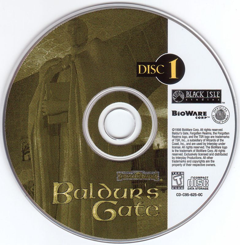 Media for Baldur's Gate (Windows) (CD-ROM version): Disc 1