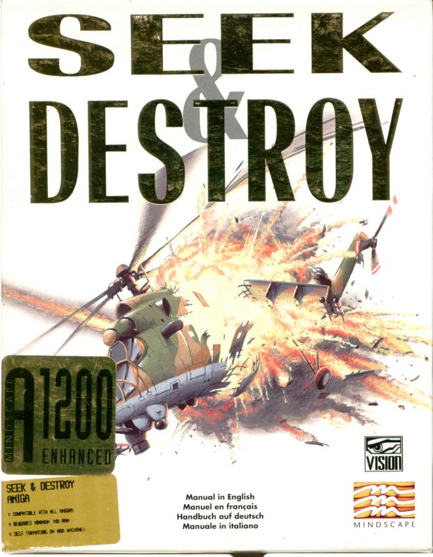 Front Cover for Seek and Destroy (Amiga)