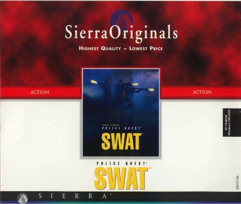 Other for Daryl F. Gates' Police Quest: SWAT (DOS and Windows and Windows 16-bit) (SierraOriginals release): Jewel Case - Front