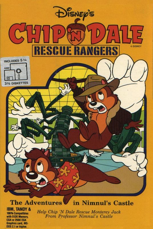 Front Cover for Chip 'N Dale Rescue Rangers: The Adventures in Nimnul's Castle (DOS)
