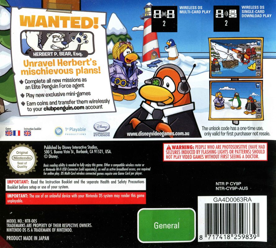 Club Penguin Herbert's Revenge (Club Penguin 2) DS Review -   