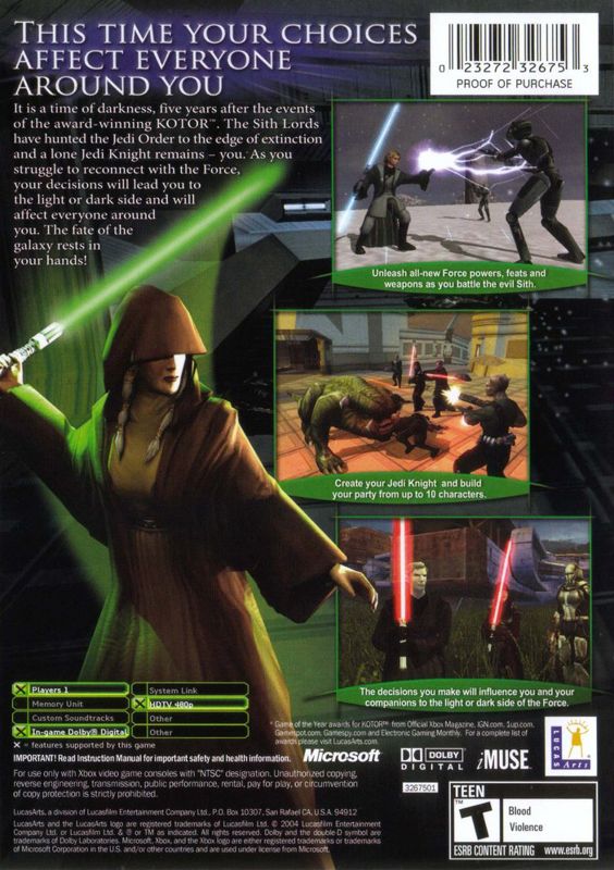 STAR WARS™: Knights of the Old Republic™ II: The Sith Lords for