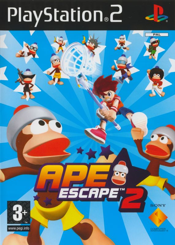 Front Cover for Ape Escape 2 (PlayStation 2) (2006 re-release)