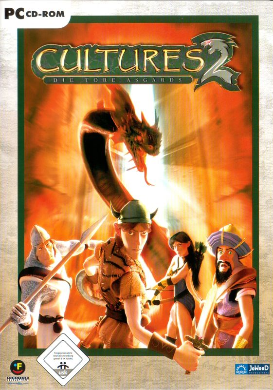 Front Cover for Cultures 2: The Gates of Asgard (Windows) (Re-release)